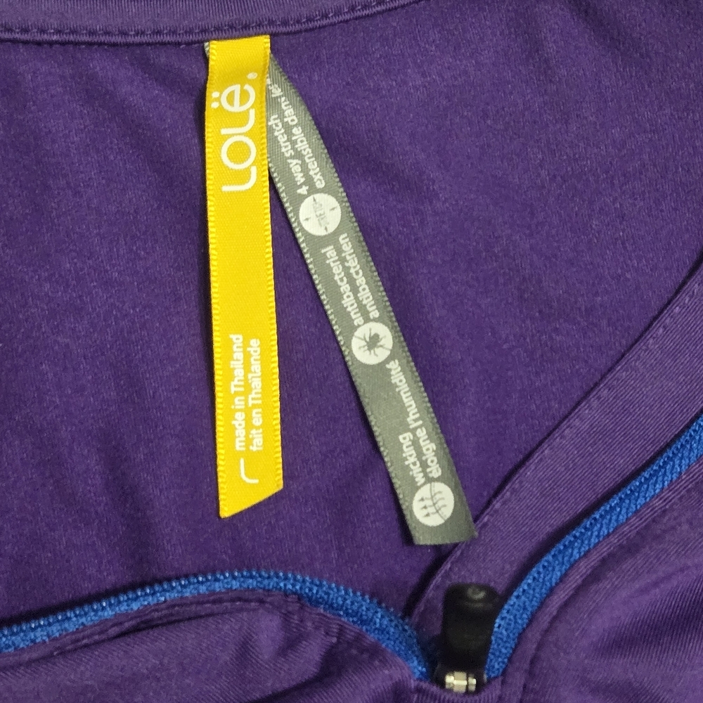 Lolë Activewear Women's Purple Long Sleeve Top Large - Picture 7 of 7
